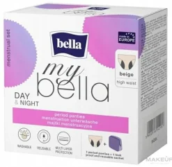 Wiederverwendbare Menstruationsslips beige Größe L