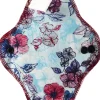 Wiederverwendbare Slipeinlagen mit Baumwolle Fuchsie mit Blumen