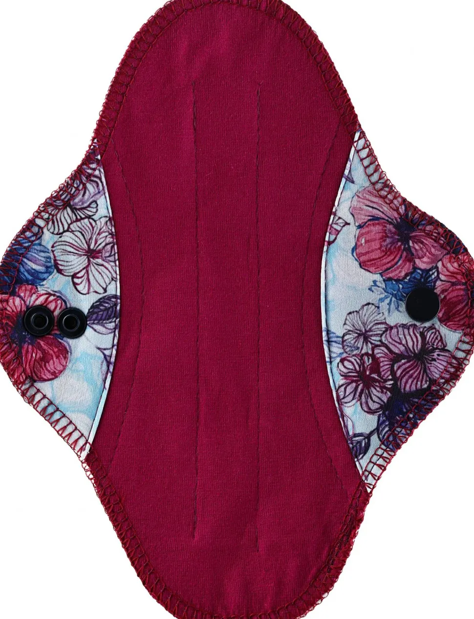 Wiederverwendbare Slipeinlagen mit Baumwolle Fuchsie mit Blumen
