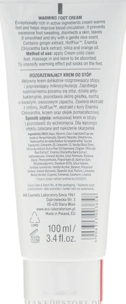 Wärmende Fußcreme mit Ingwer und Orangenöl