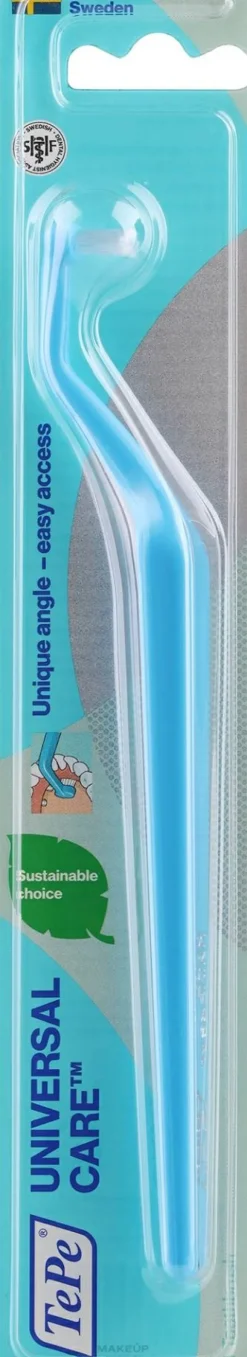 Zahnbürste für Zahnersatz und Implantate blau