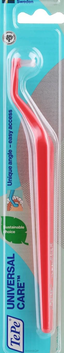 Zahnbürste für Zahnersatz und Implantate rot