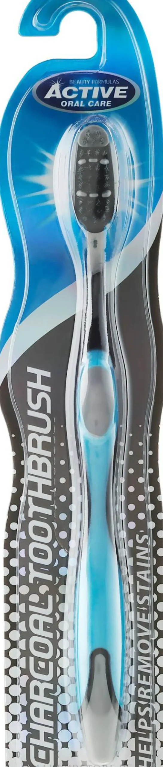 Zahnbürste mit Aktivkohle schwarz-blau