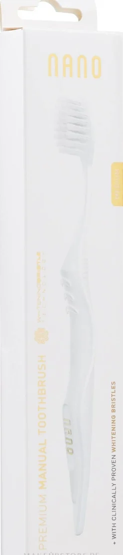 Zahnbürste mit speziellen Whitening Borsten Nano mittel