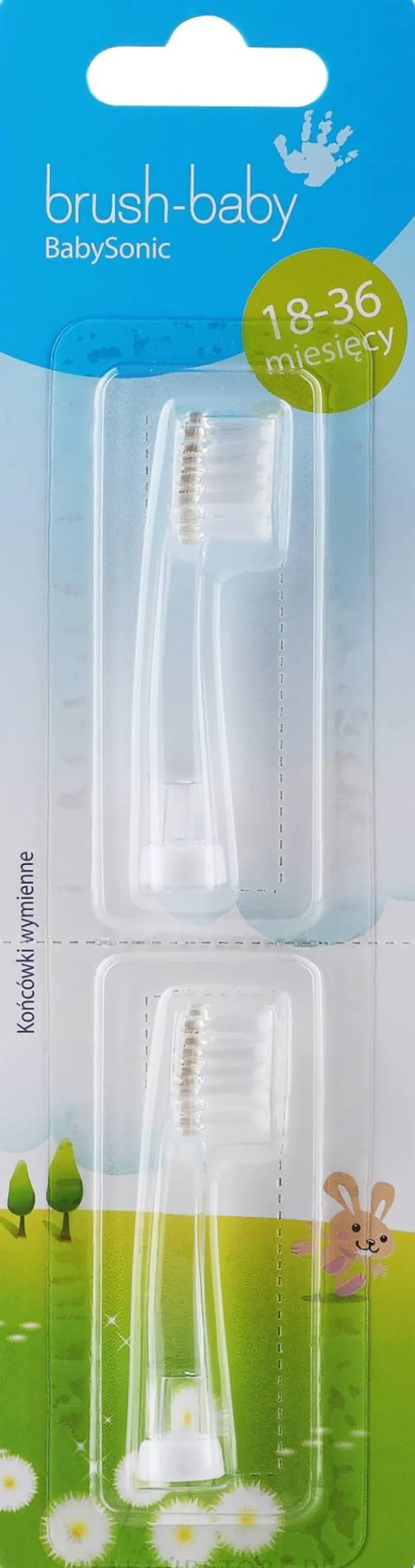 Zahnbürstenkopf für elektrische Zahnbürste BabySonic 18 bis 36 Monate