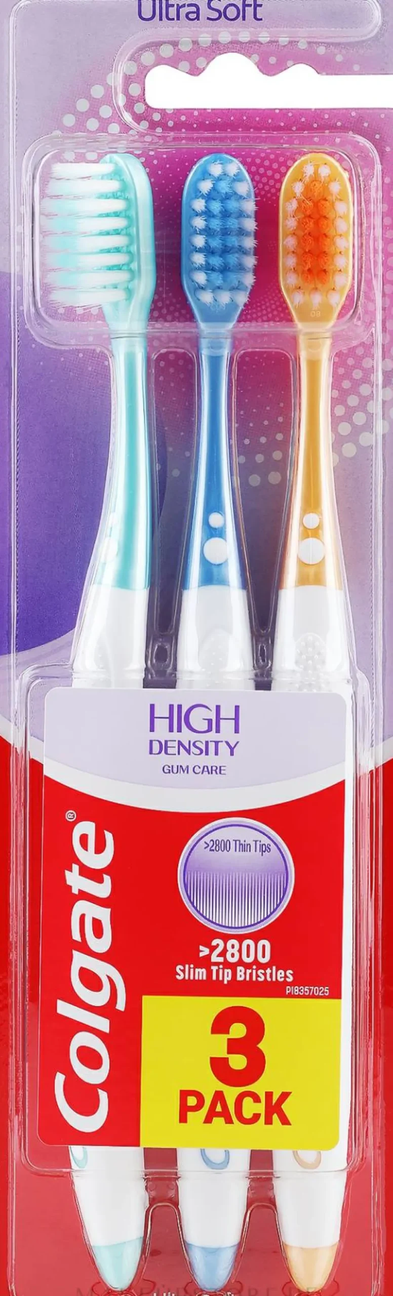 Zahnbürstenset extra weich grün+blau+orange 3 St.