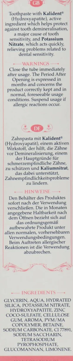 Zahnpasta für empfindliche Zähne