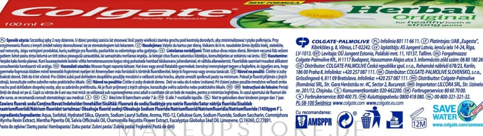 Zahnpasta Herbal Original