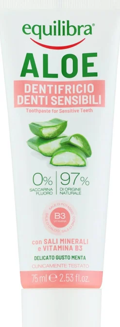 Zahnpasta mit Aloe vera für empfindliche Zähne