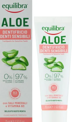 Zahnpasta mit Aloe vera für empfindliche Zähne