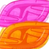 Zahnpflegeset orange und rot