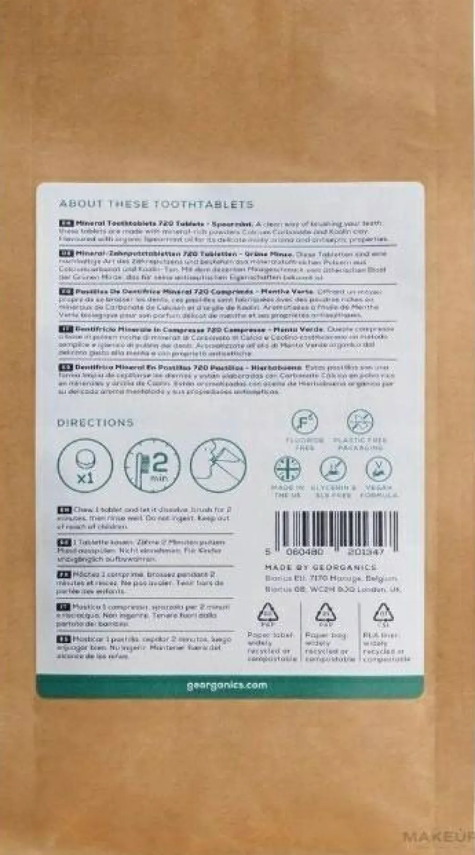 Zahnpflegetabletten Minze