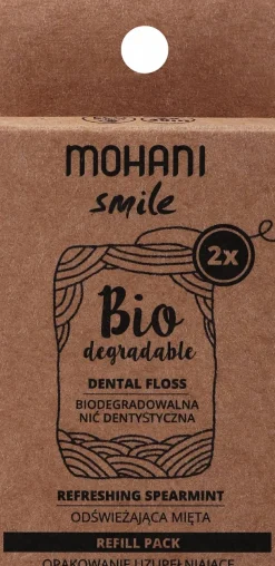 Zahnseide mit Minze biologisch abbaubar