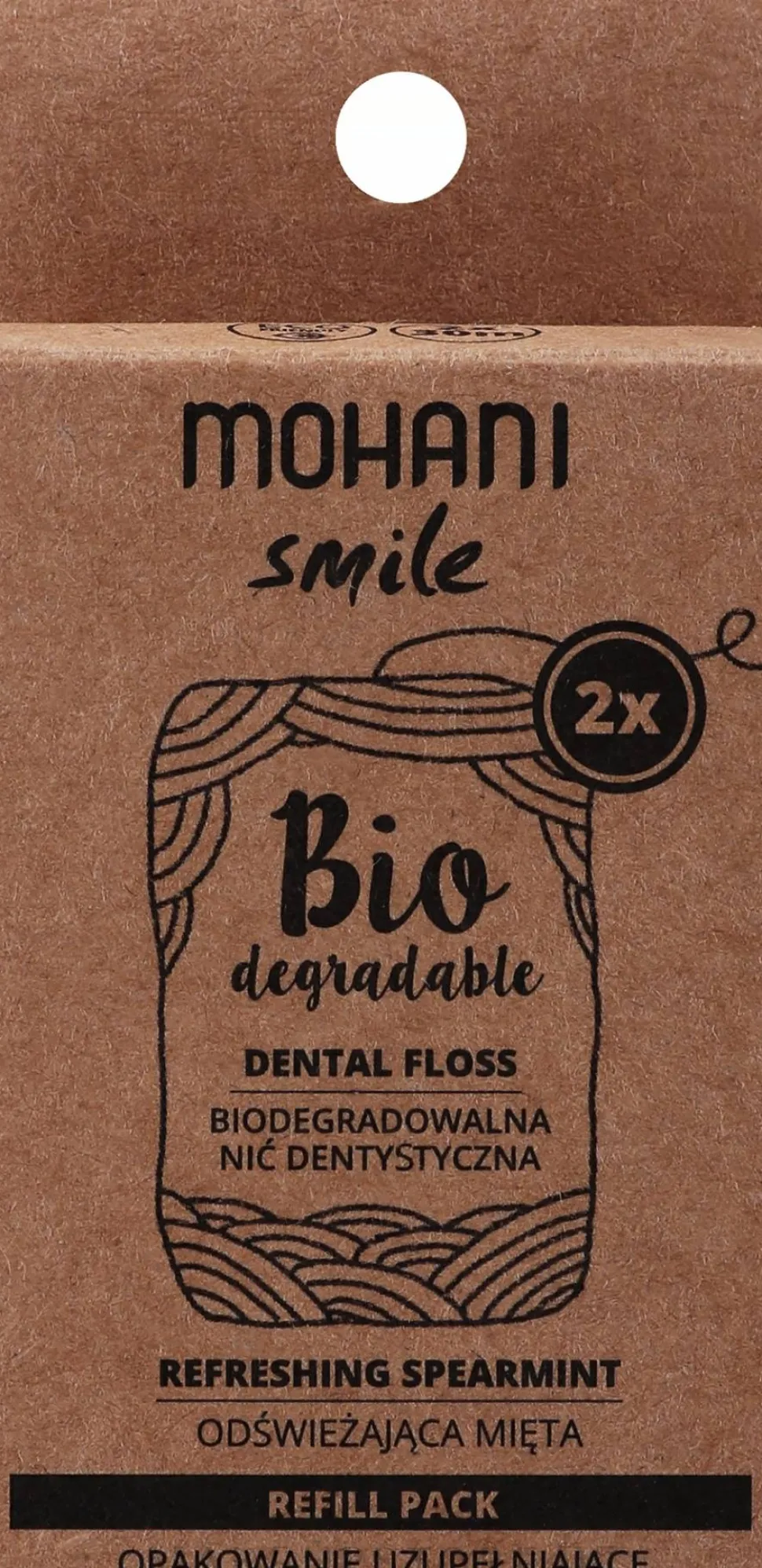 Zahnseide mit Minze biologisch abbaubar