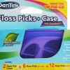 Zahnseide-Sticks + Box violett und blau