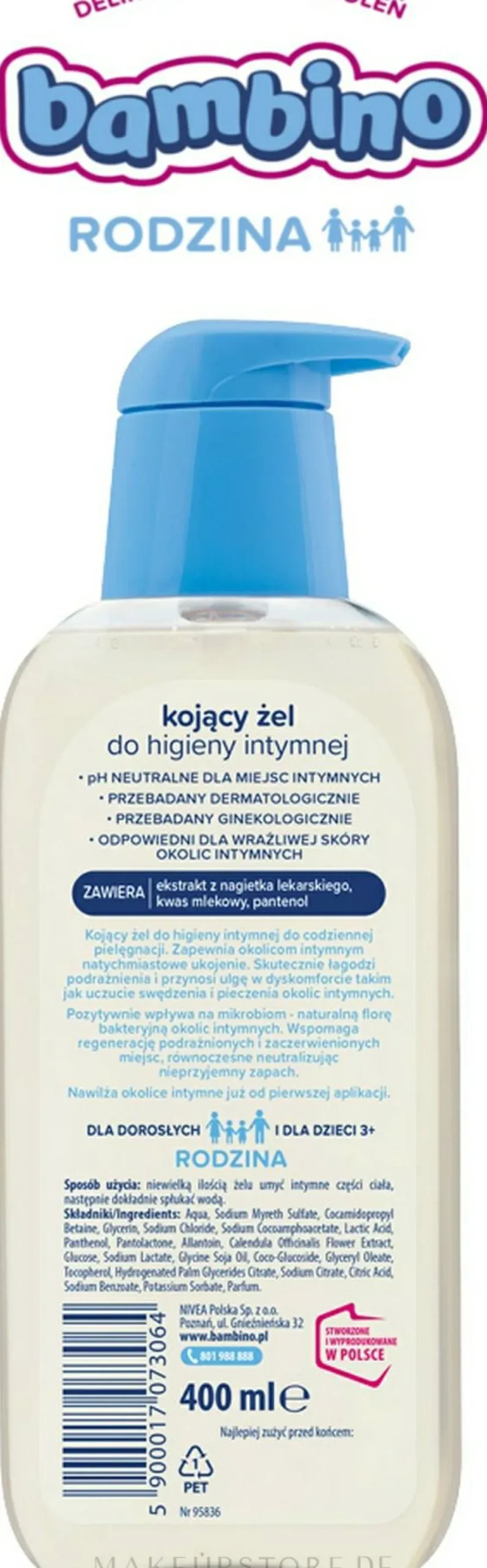 Zartes Beruhigungsgel für die Intimhygiene