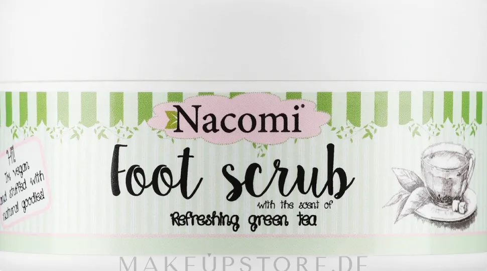 Zucker Fußpeeling mit grünem Tee