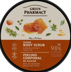 Zucker-Körperpeeling Manuka-Honig und Olivenöl