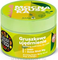 Zucker-Körperpeeling mit Birne und Ingwer
