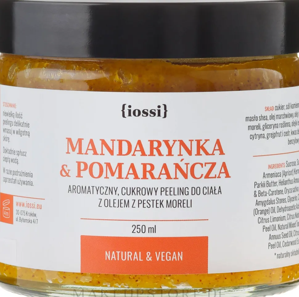Zucker-Körperpeeling mit Mandarine und Orange