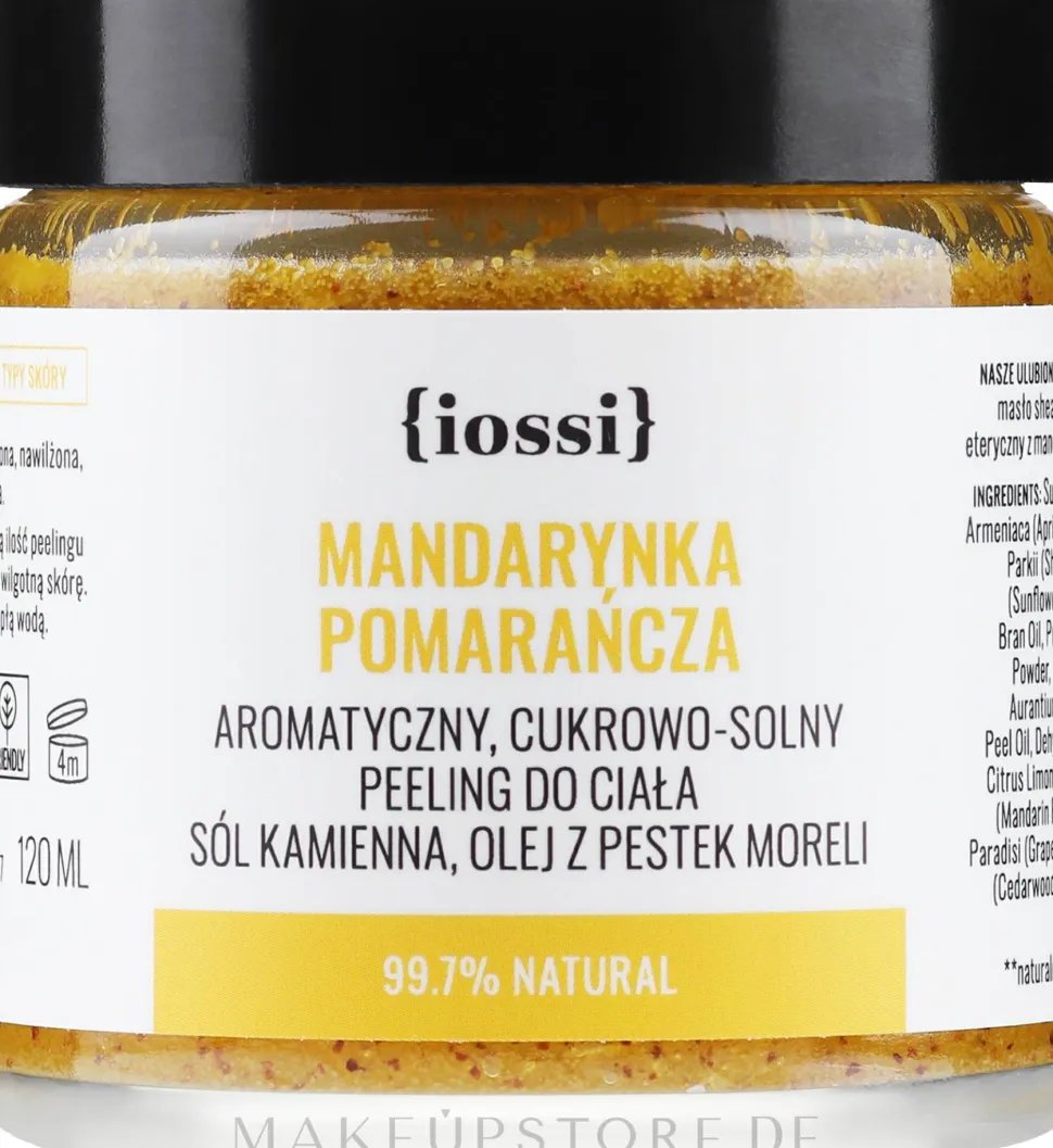 Zucker-Körperpeeling mit Mandarine und Orange