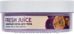 Zuckerpeeling für den Körper Passionsfrucht & Macadamia