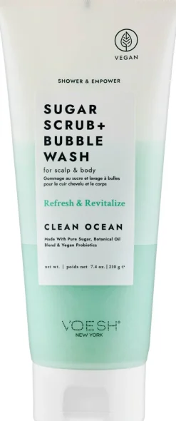 Zuckerpeeling für Kopfhaut und Körper Pure ocean