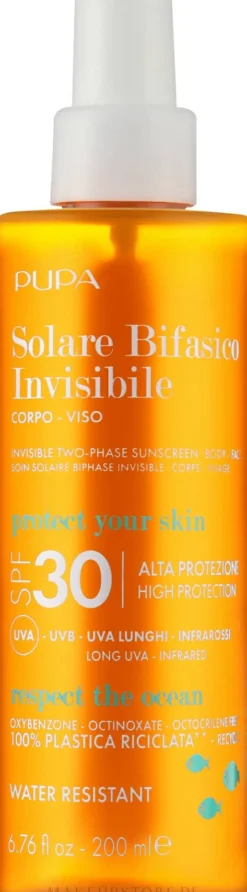 Zweiphasiges Sonnenschutzspray SPF 30