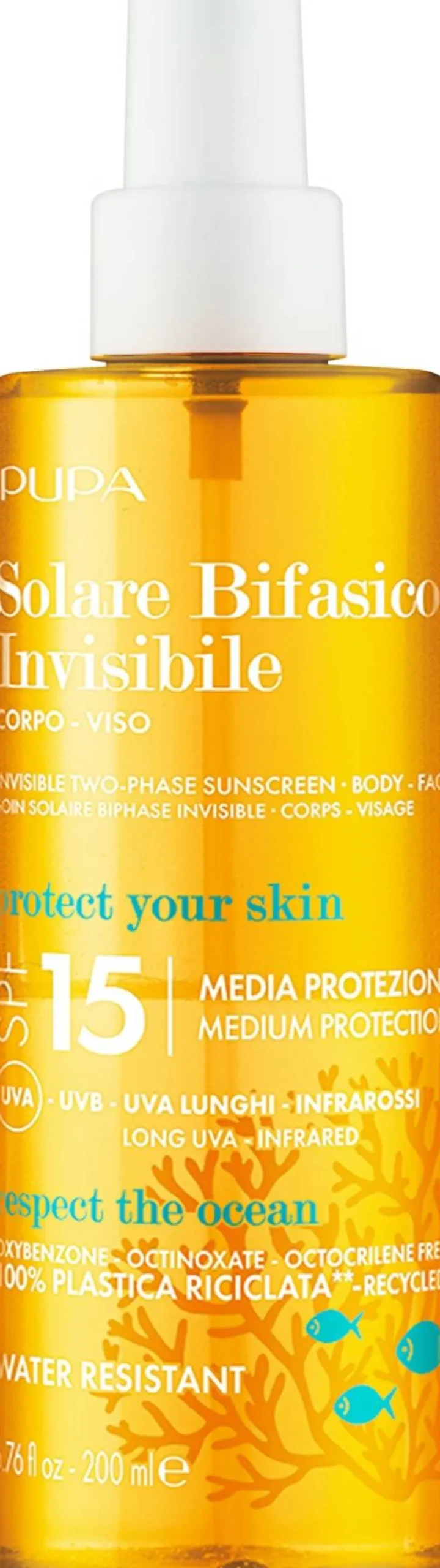 Zweiphasiges Sonnenschutzspray SPF 15